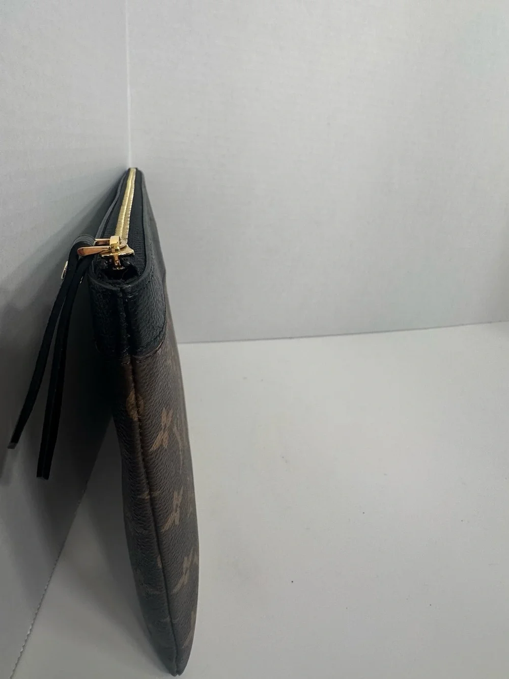 Louis Vuitton Monogram Canvas Cosmetic/Daily  Pouch with Black Trim